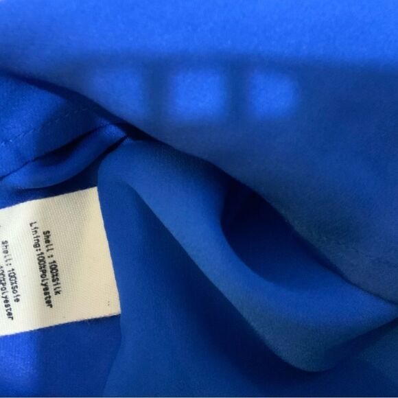 L'agence Jane Royal Blue Silk Spaghetti Strap Tank Top Size M - Picture 8 of 10